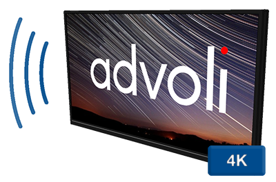 Advoli HDBaseT TV With Sound and 4K