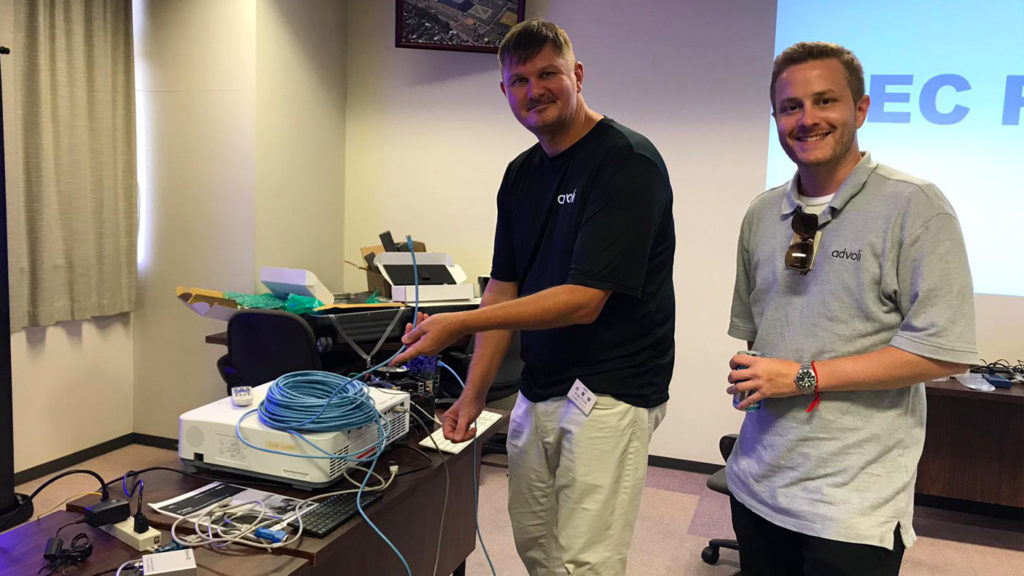 Clas and Paul of advoli at NEC Plugfest 2019